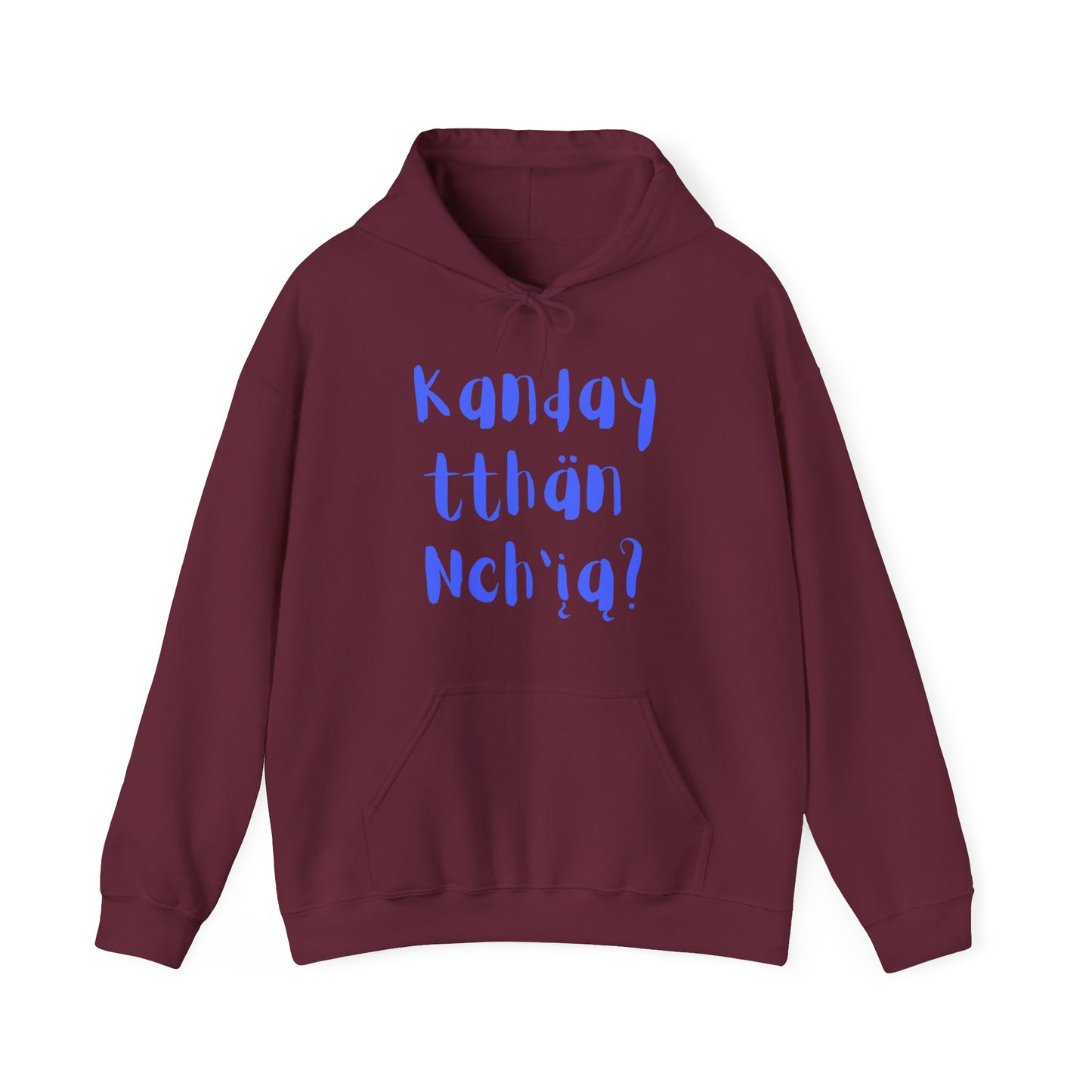 "Got Moose Meat?" Hoodie Blue Font