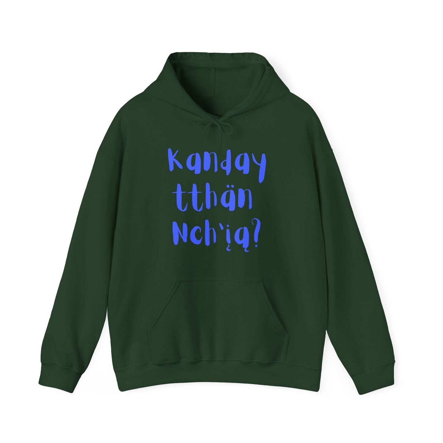 "Got Moose Meat?" Hoodie Blue Font