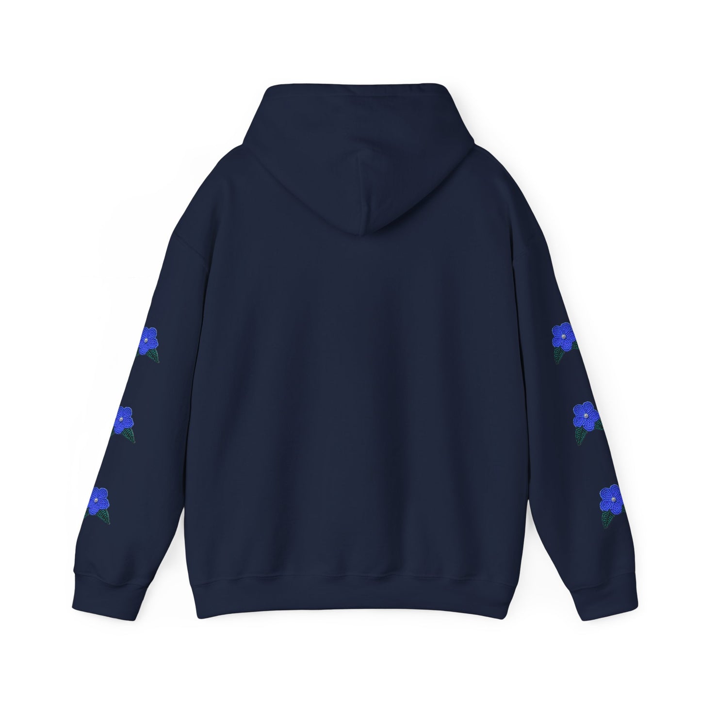 "I Speak Southern Tutchone" Blue Flower Hoodie