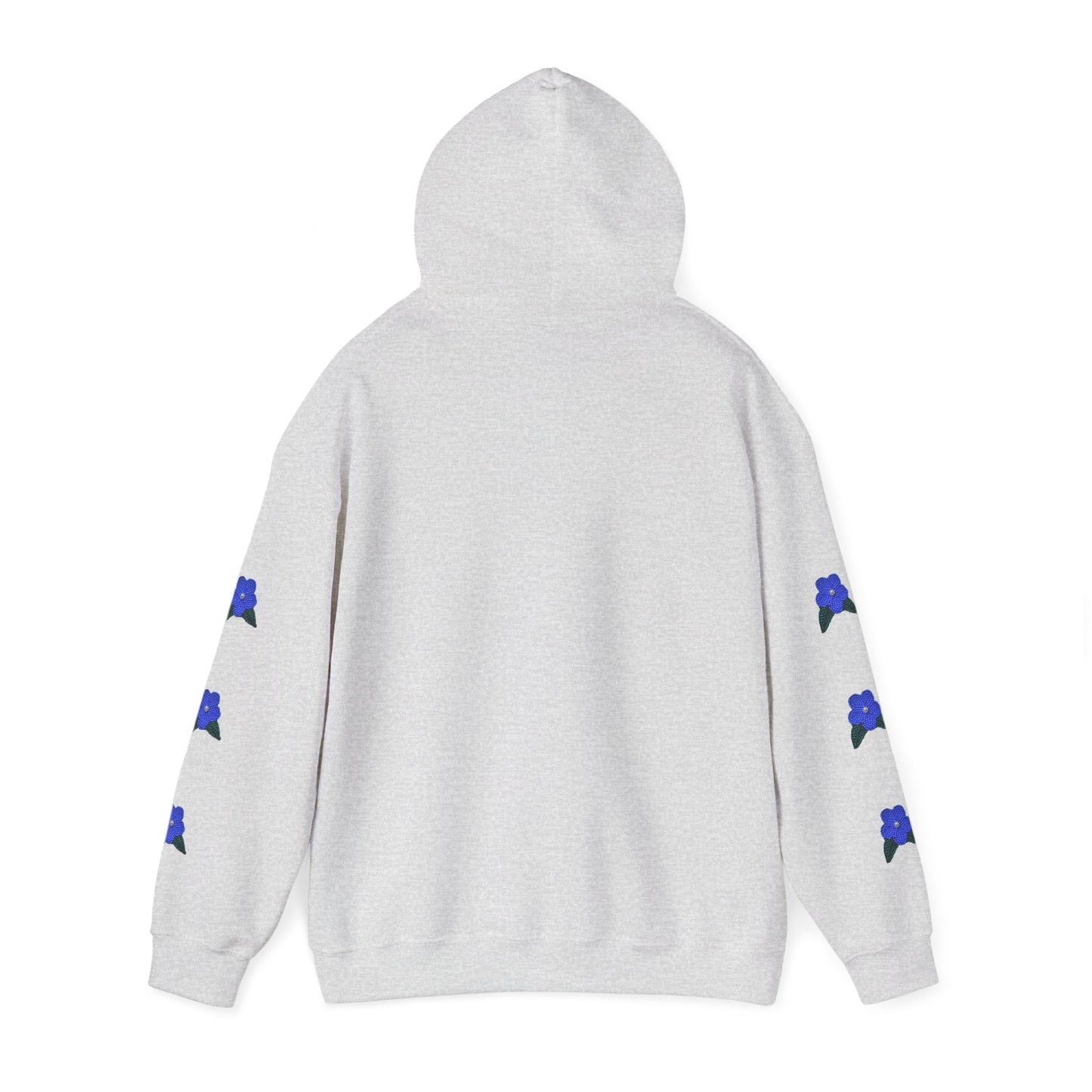 "I Speak Southern Tutchone" Blue Flower Hoodie