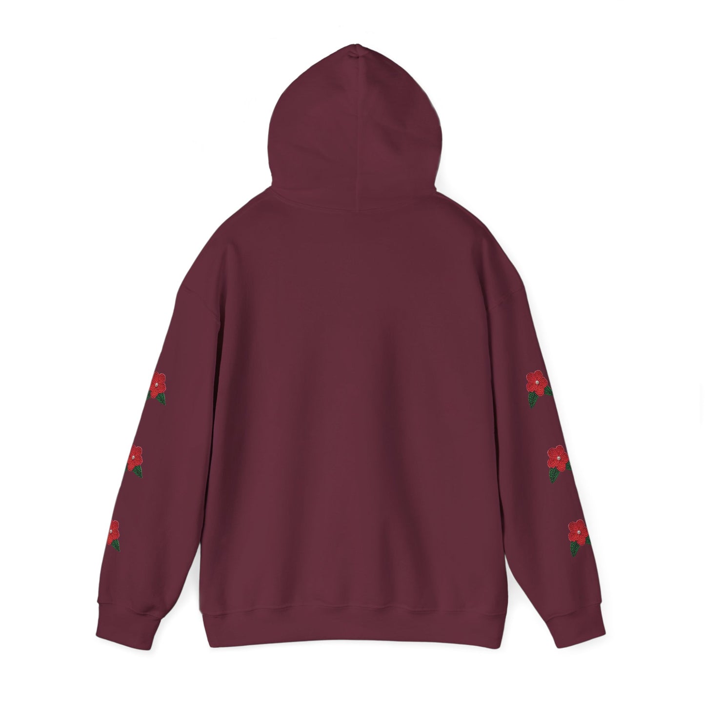 "I am Dän" Red Flower Hoodie
