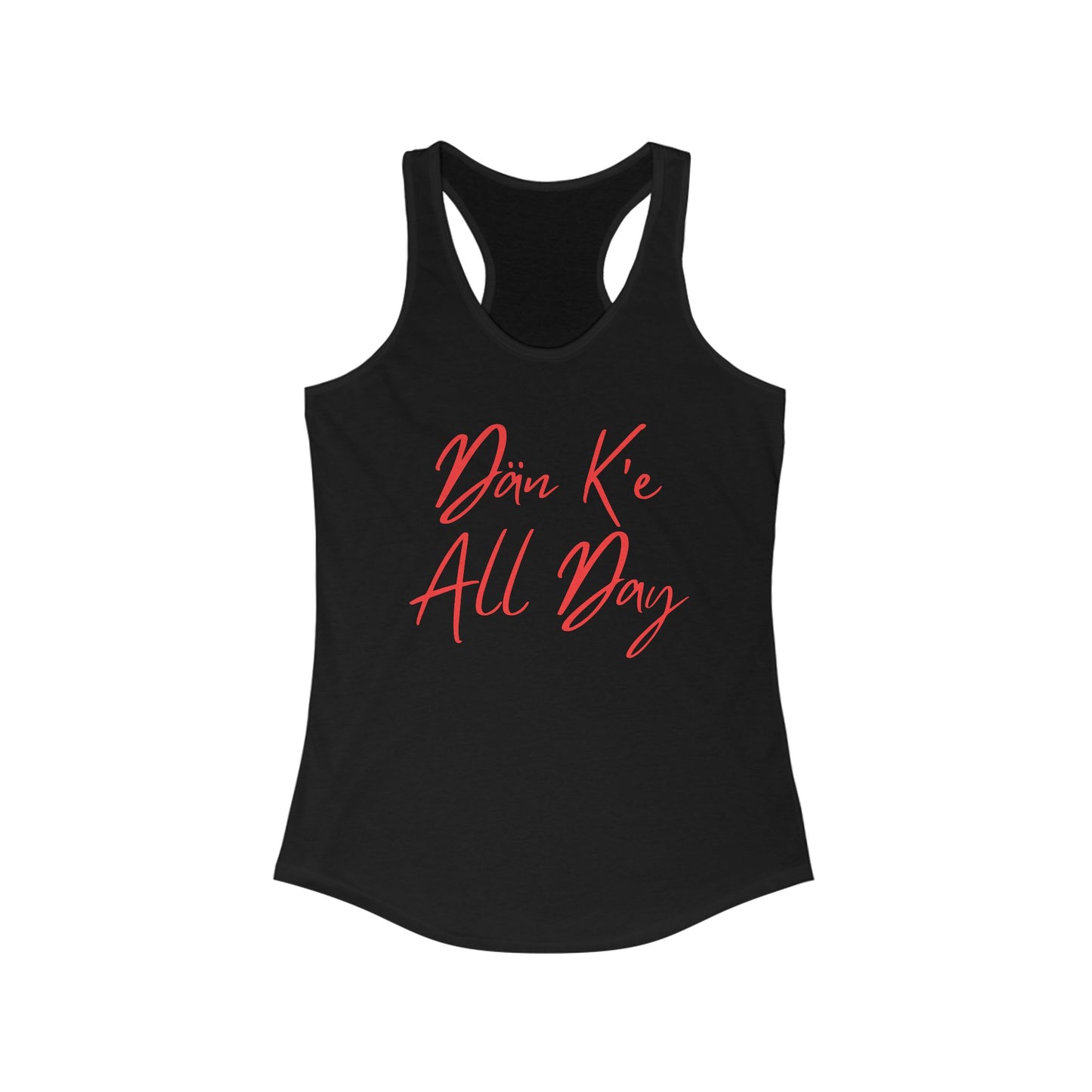 Dän K’e All Day Tank Red Font