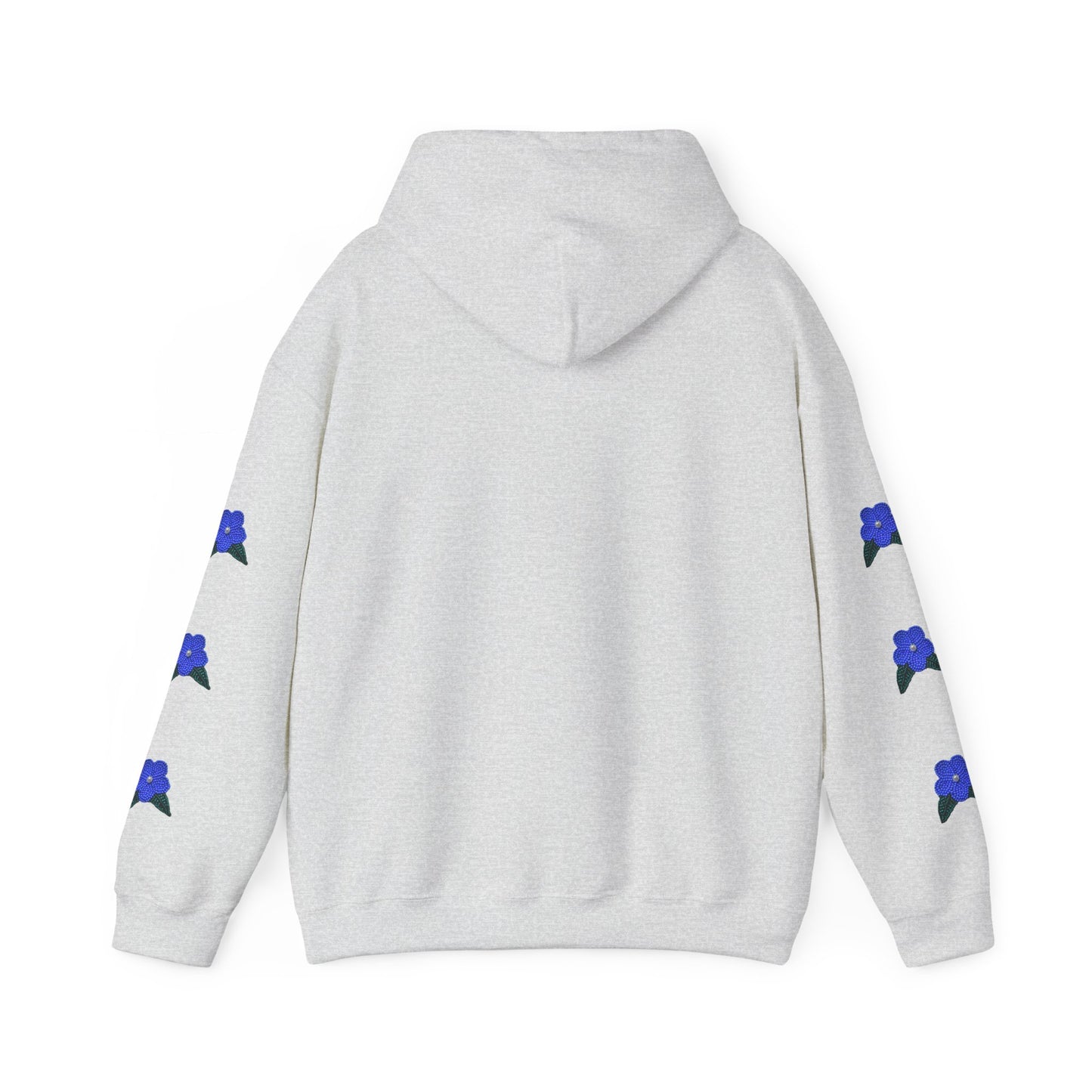 "I Speak Southern Tutchone" Blue Flower Hoodie