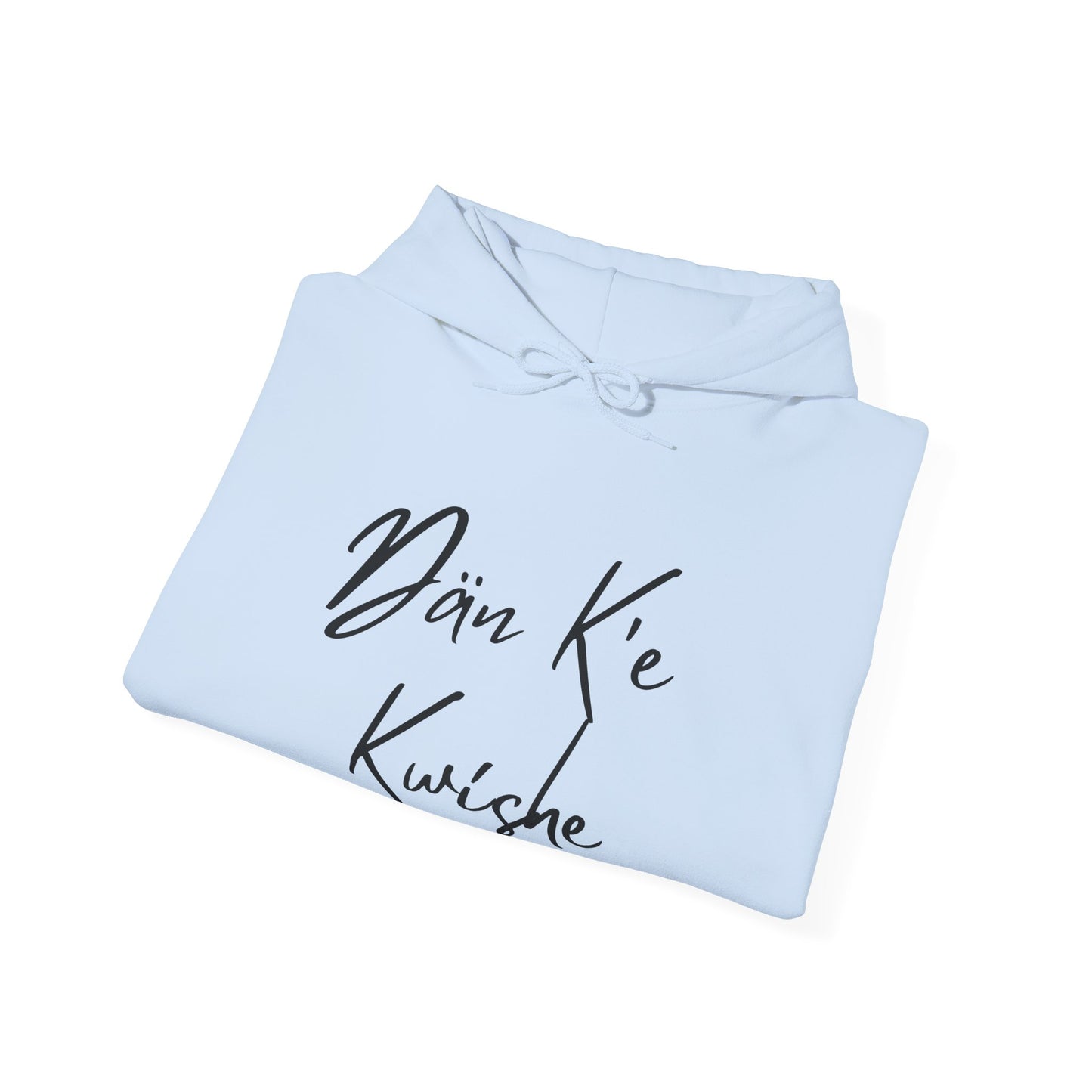 "I Speak Southern Tutchone" Blue Flower Hoodie