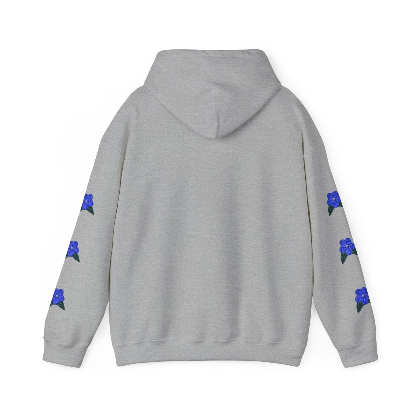 "I Speak Southern Tutchone" Blue Flower Hoodie