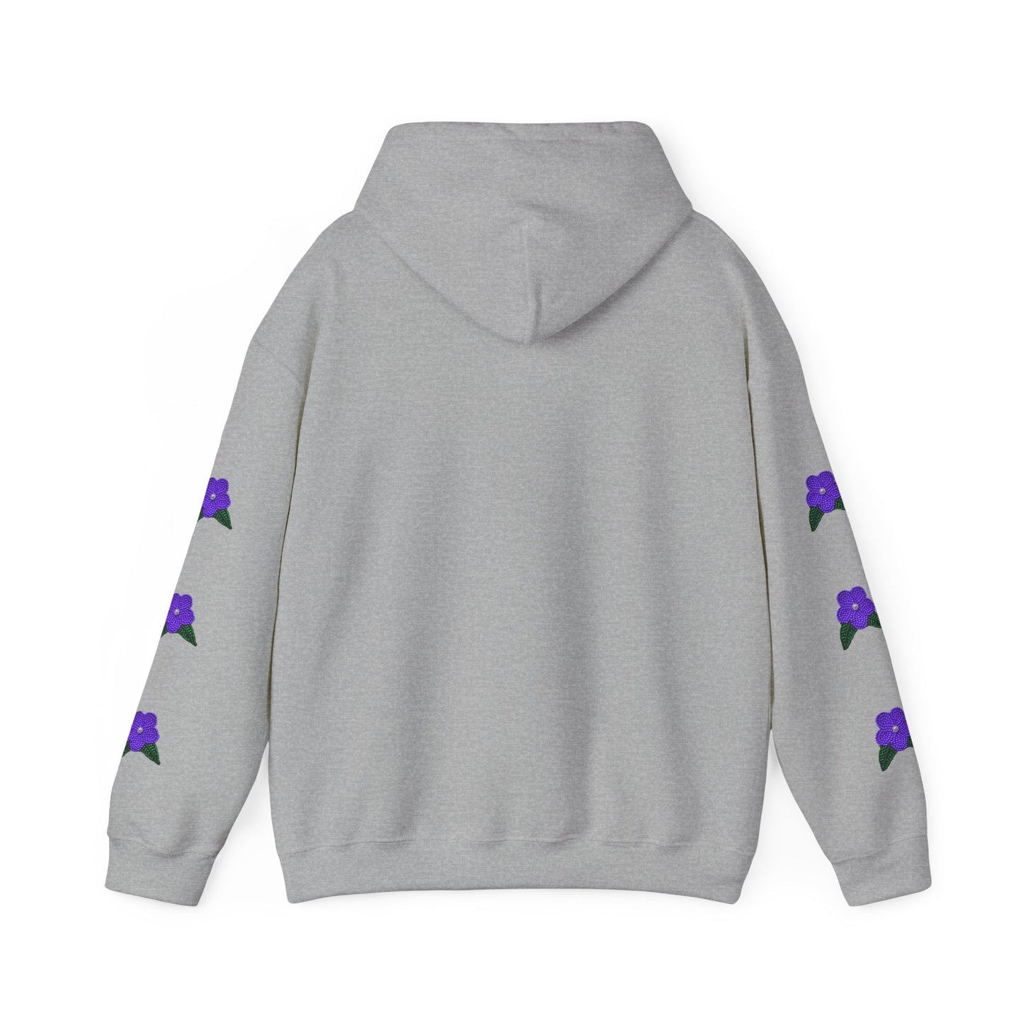"I am Dän" Hoodie Purple Flower