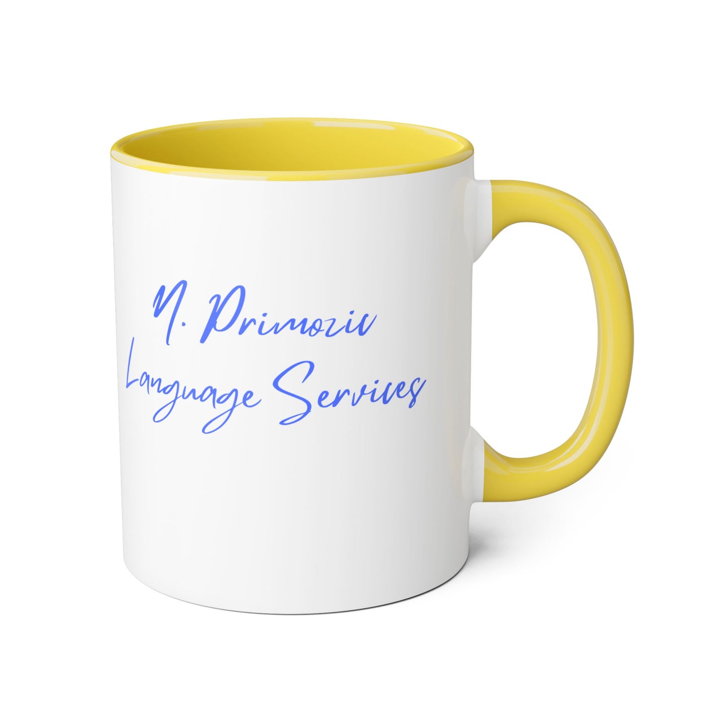 NPLS Colour Accent Mug Blue Font