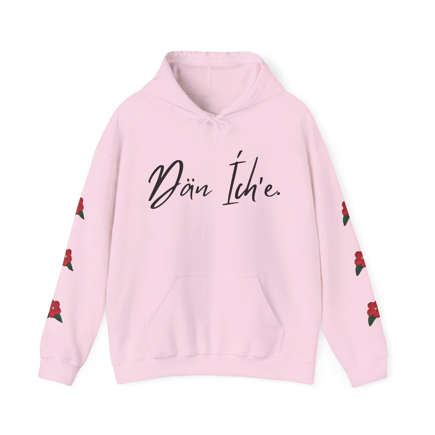 "I am Dän" Red Flower Hoodie