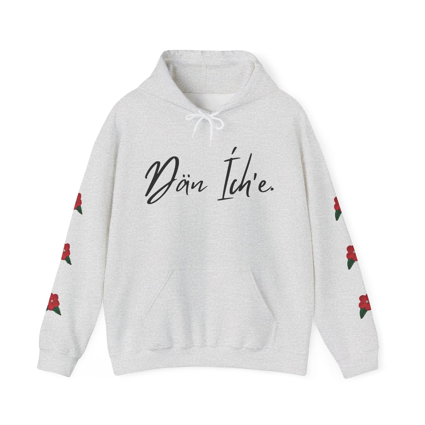 "I am Dän" Red Flower Hoodie