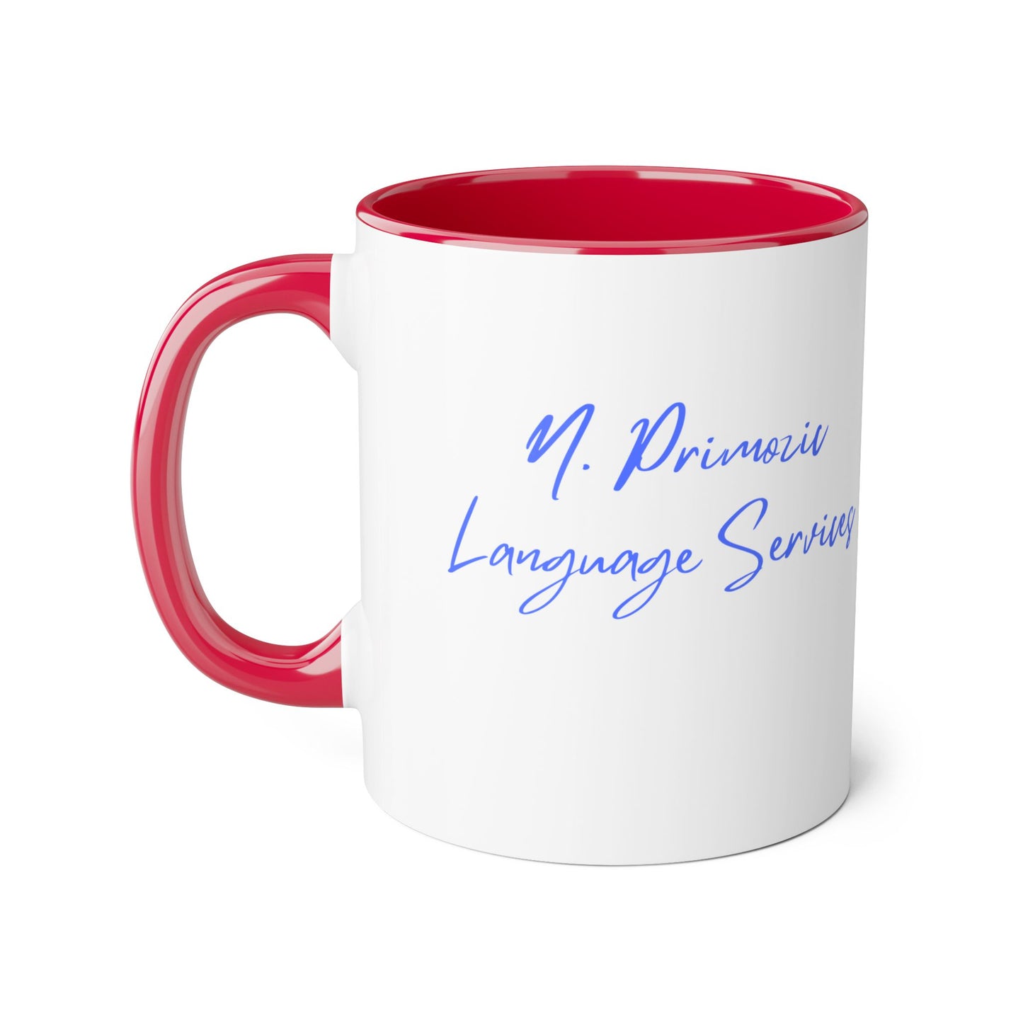 NPLS Colour Accent Mug Blue Font