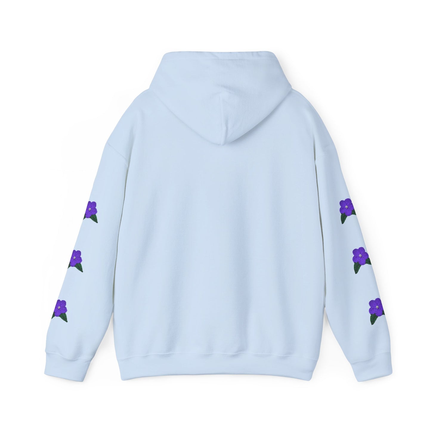 "I am Dän" Hoodie Purple Flower