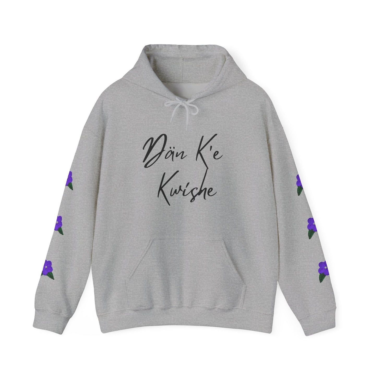 "I Speak Southern Tutchone" Purple Flower Hoodie