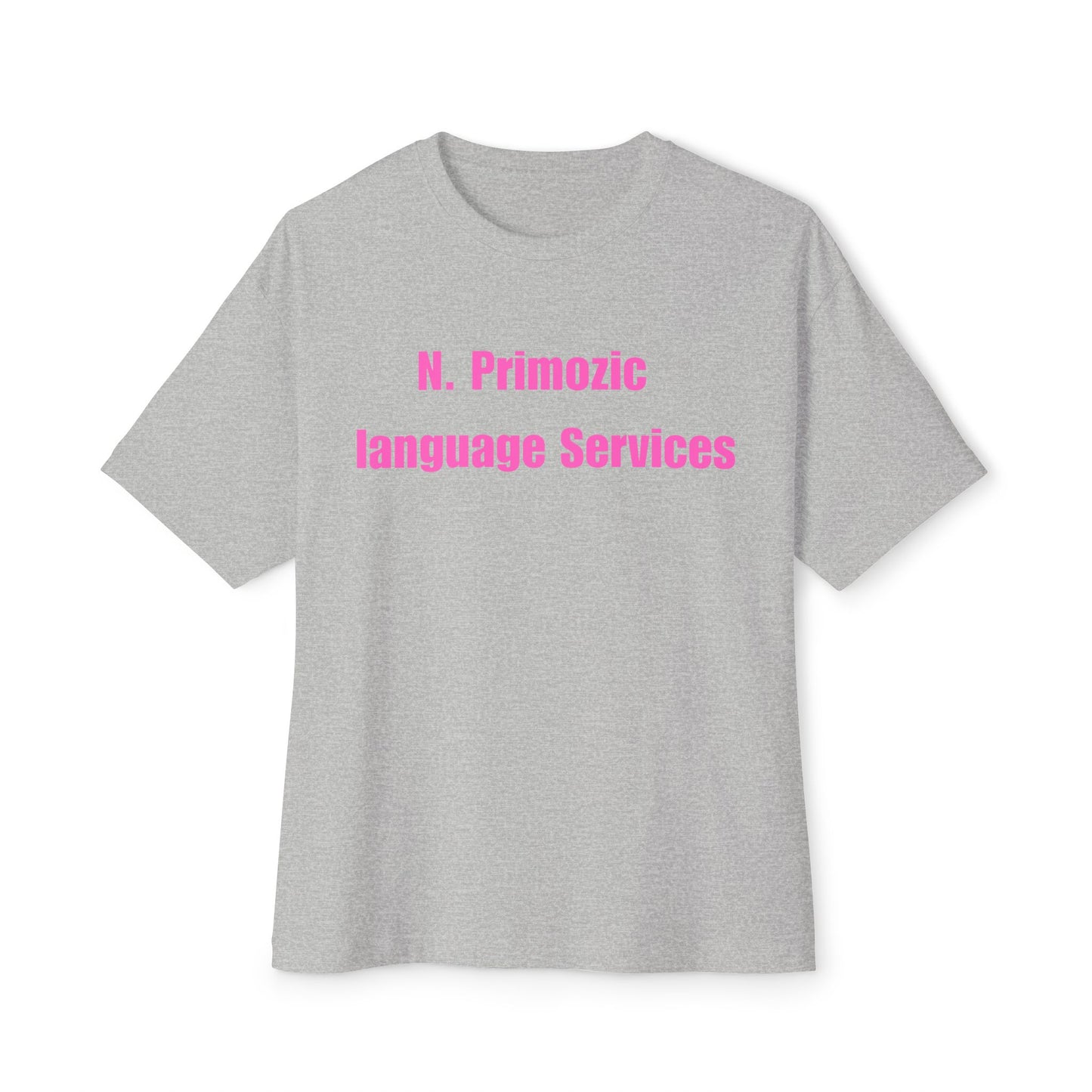 Bold NPLS Tee Pink Font