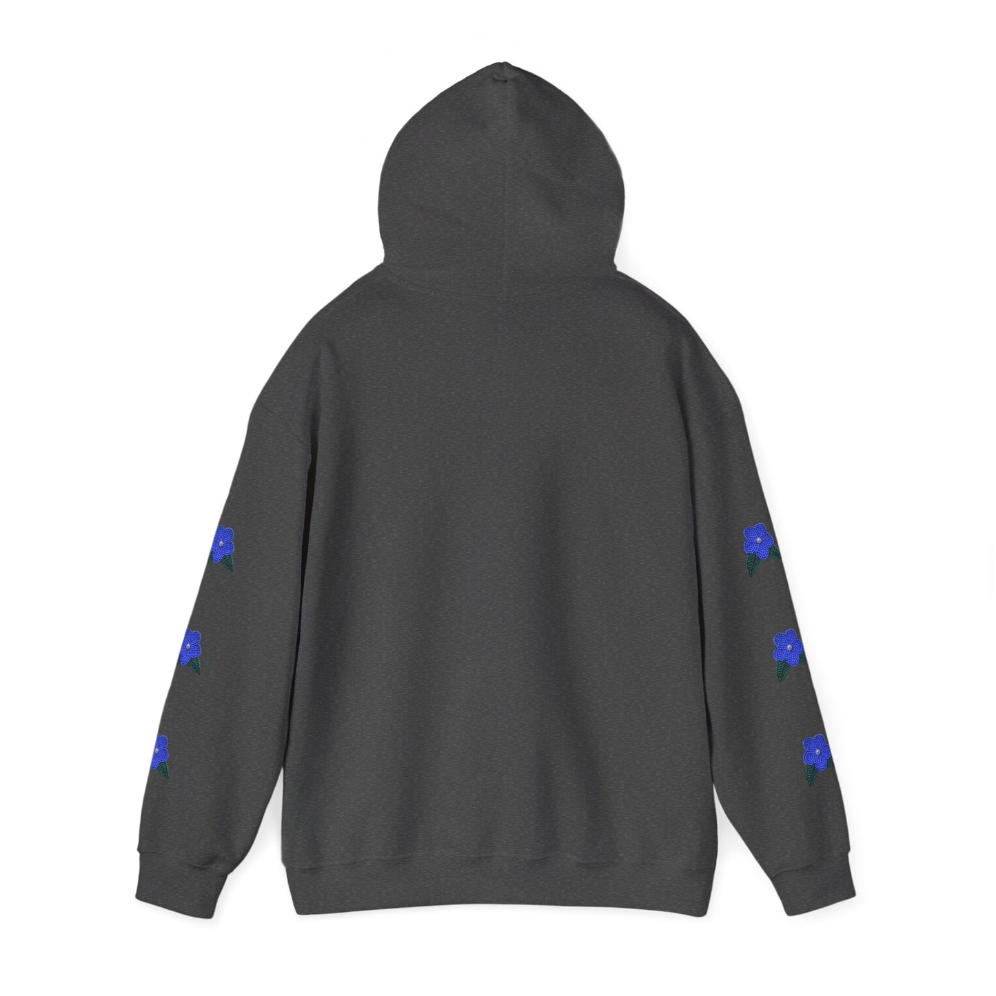 "I Speak Southern Tutchone" Blue Flower Hoodie