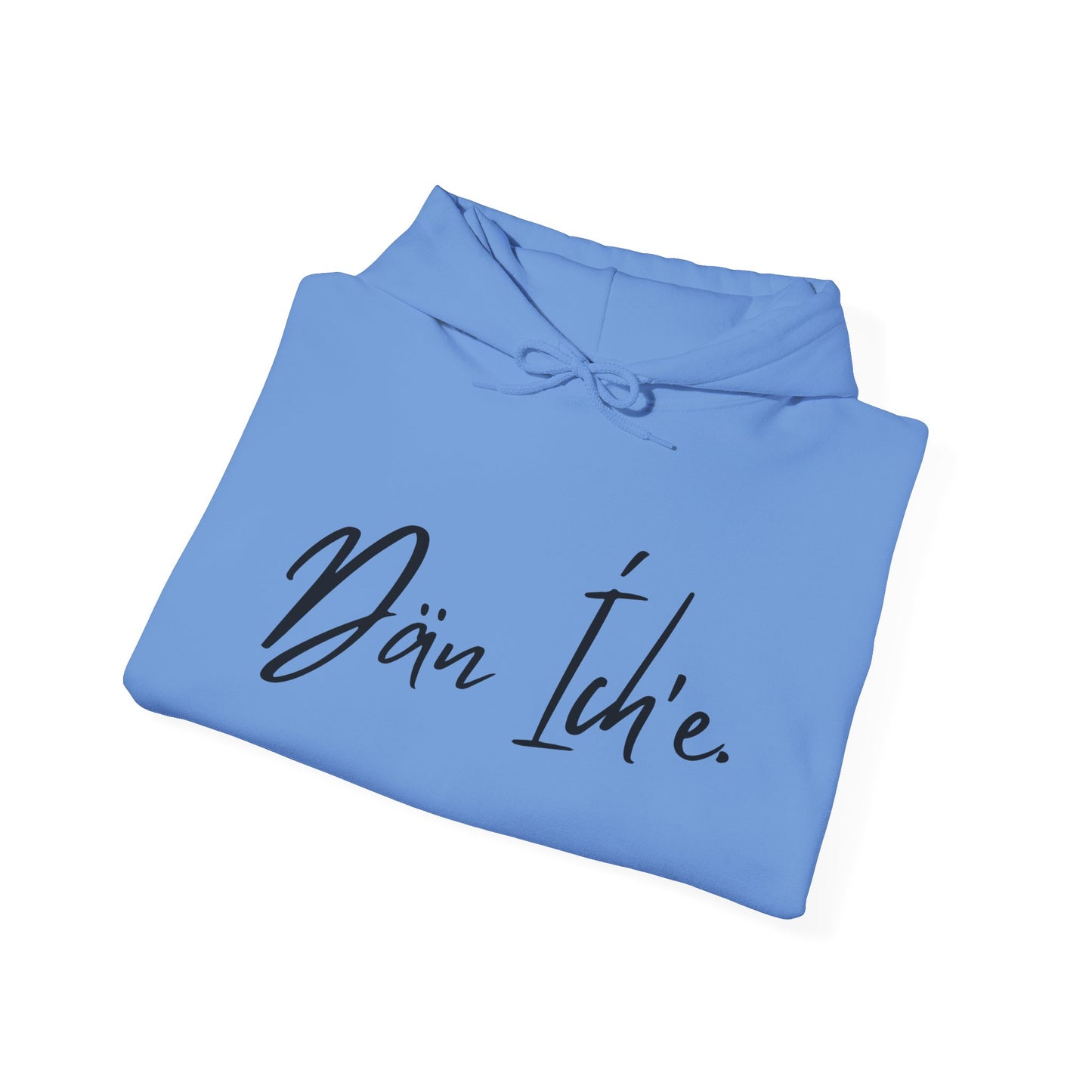 "I am Dän" Blue Flower Hoodie