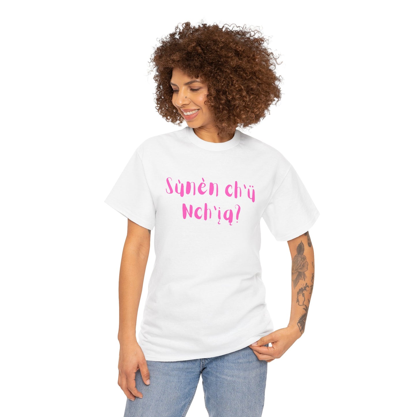 "Got Bannock?" Tee Pink Font