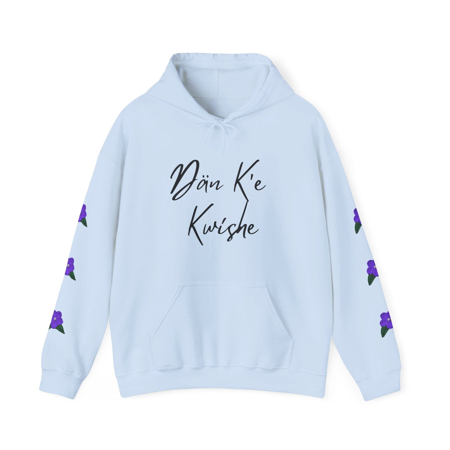 "I Speak Southern Tutchone" Purple Flower Hoodie