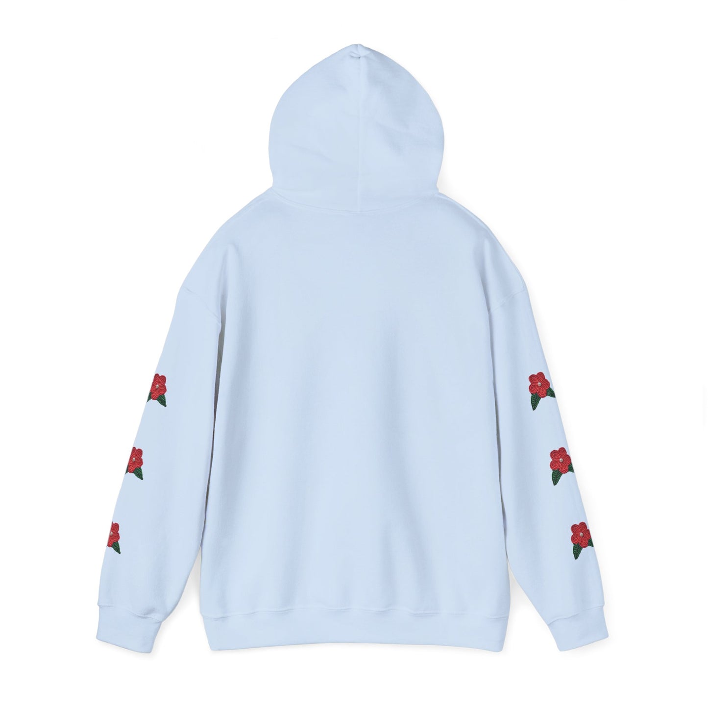 "I am Dän" Red Flower Hoodie