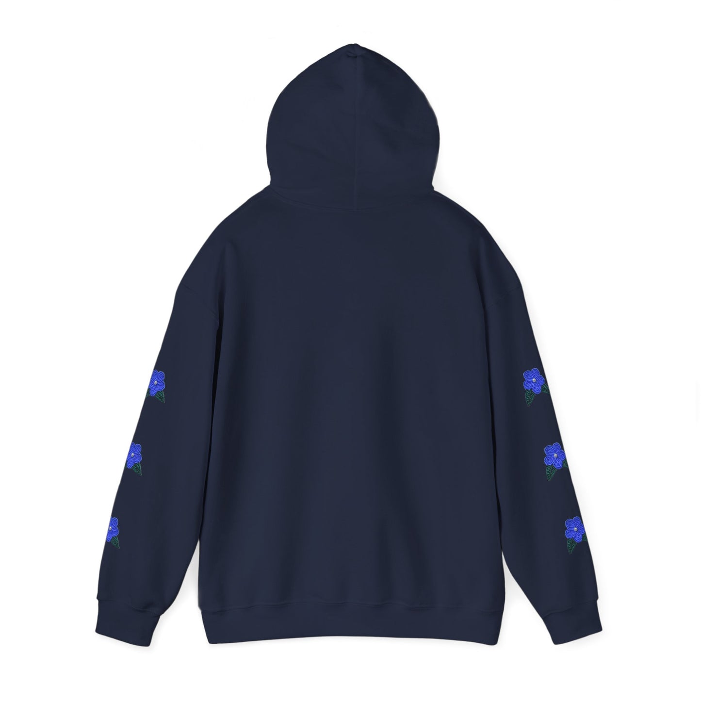 "I Speak Southern Tutchone" Blue Flower Hoodie