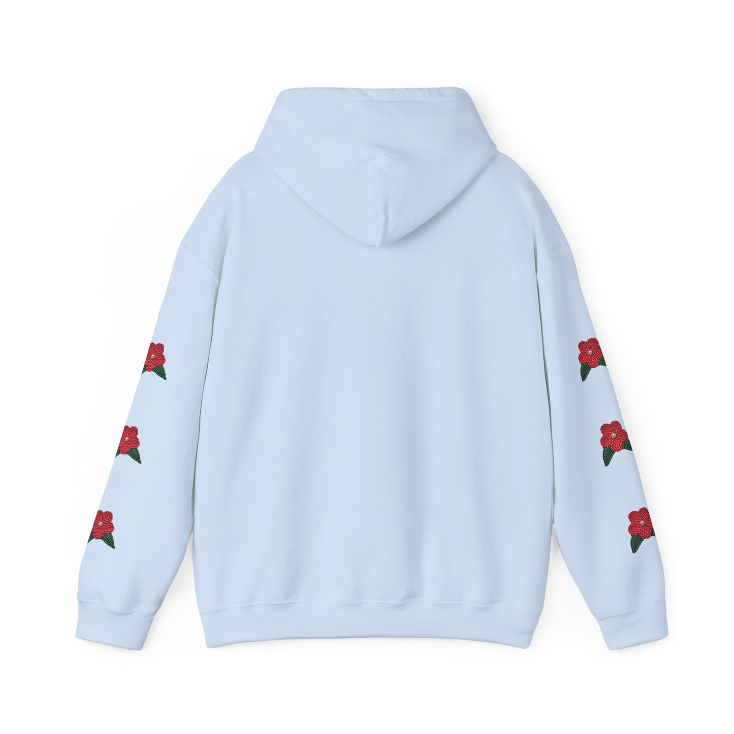 "I am Dän" Red Flower Hoodie