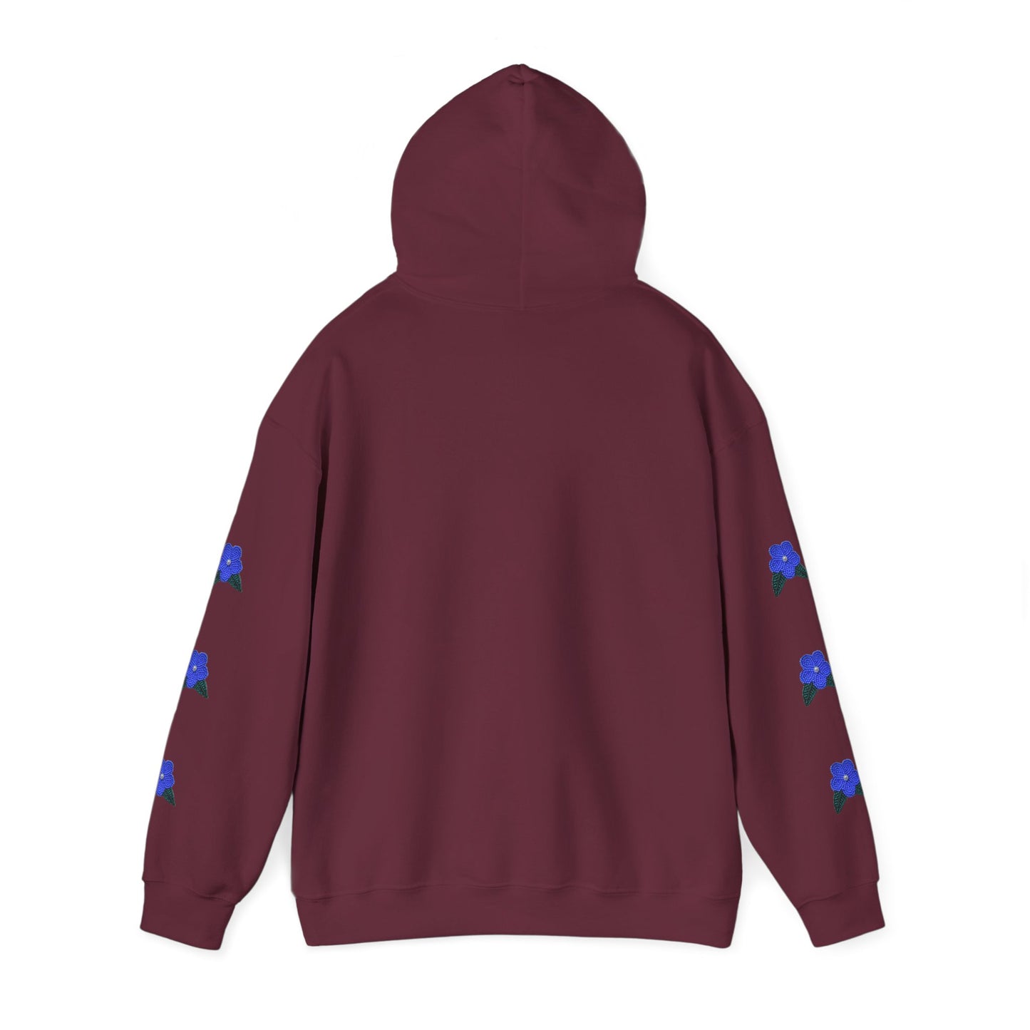 "I Speak Southern Tutchone" Blue Flower Hoodie