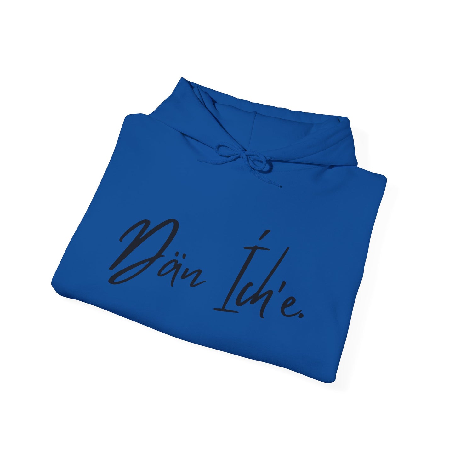 "I am Dän" Blue Flower Hoodie