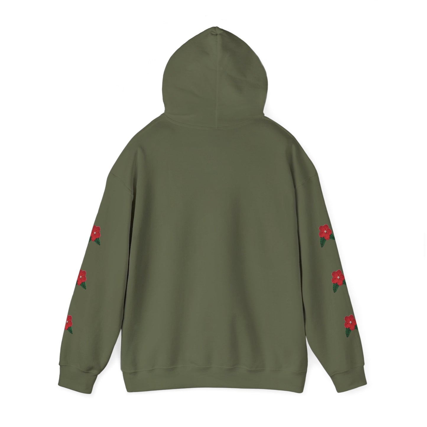 "I am Dän" Red Flower Hoodie