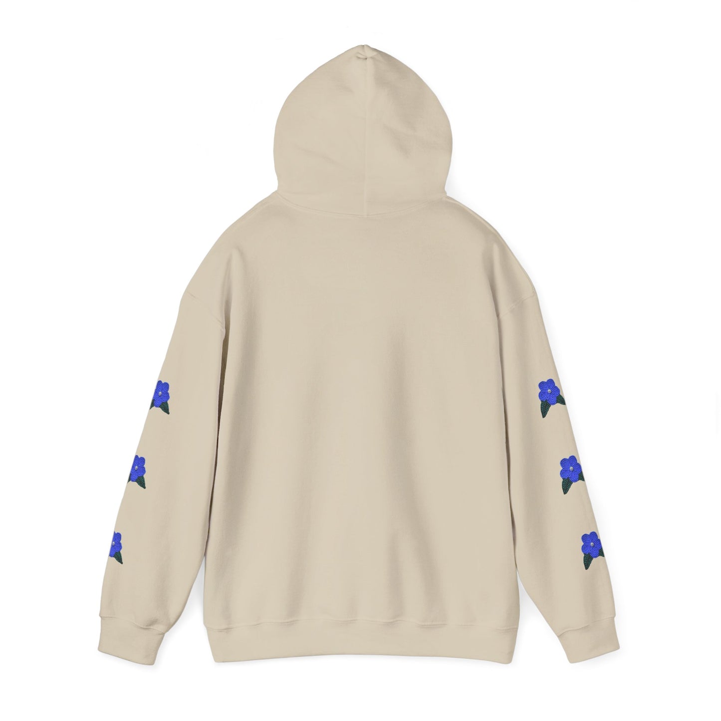"I Speak Southern Tutchone" Blue Flower Hoodie