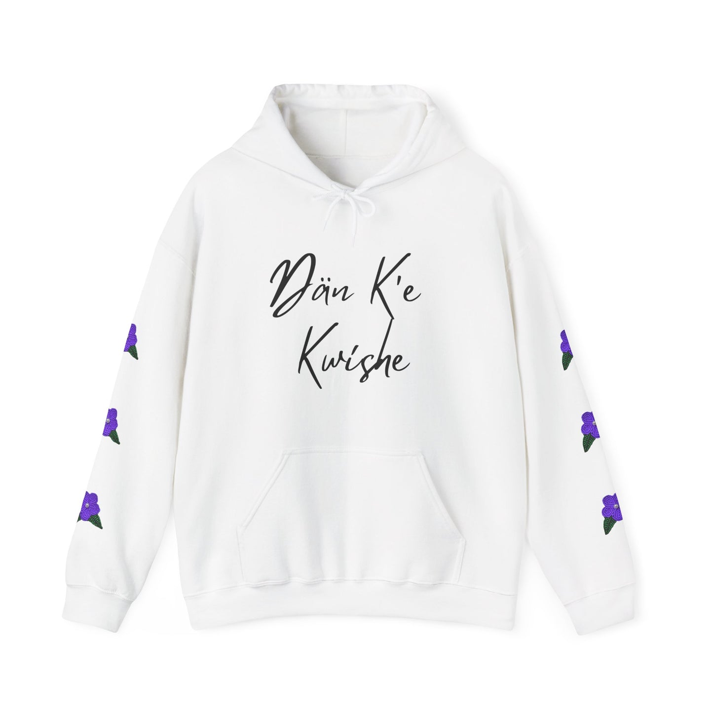 "I Speak Southern Tutchone" Purple Flower Hoodie