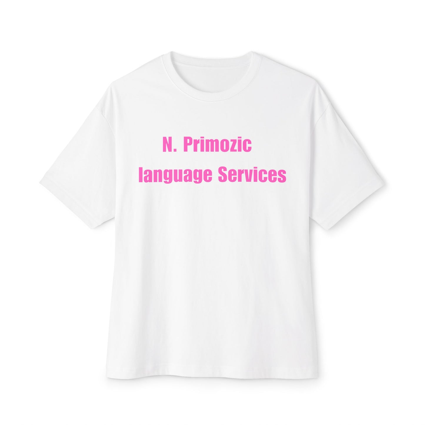 Bold NPLS Tee Pink Font