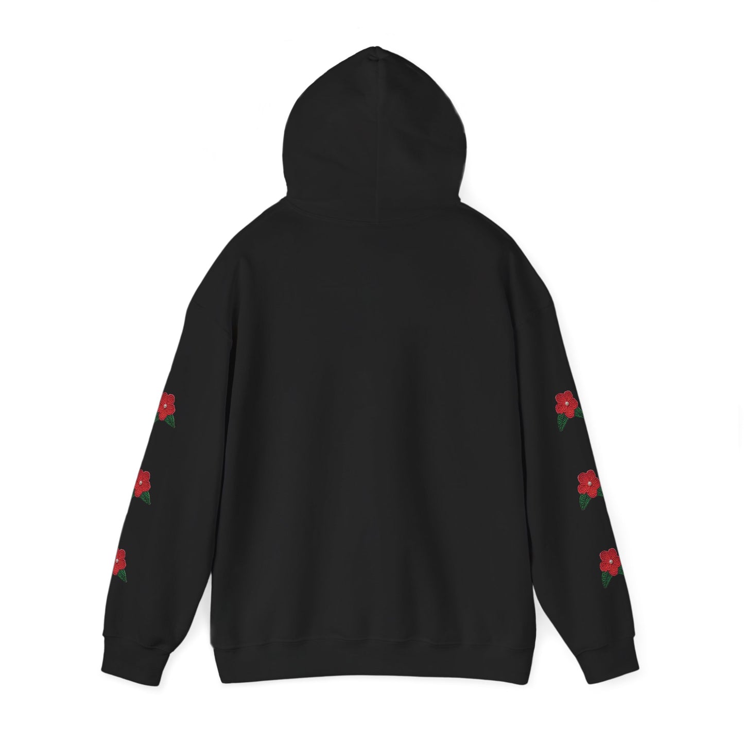 "I am Dän" Red Flower Hoodie