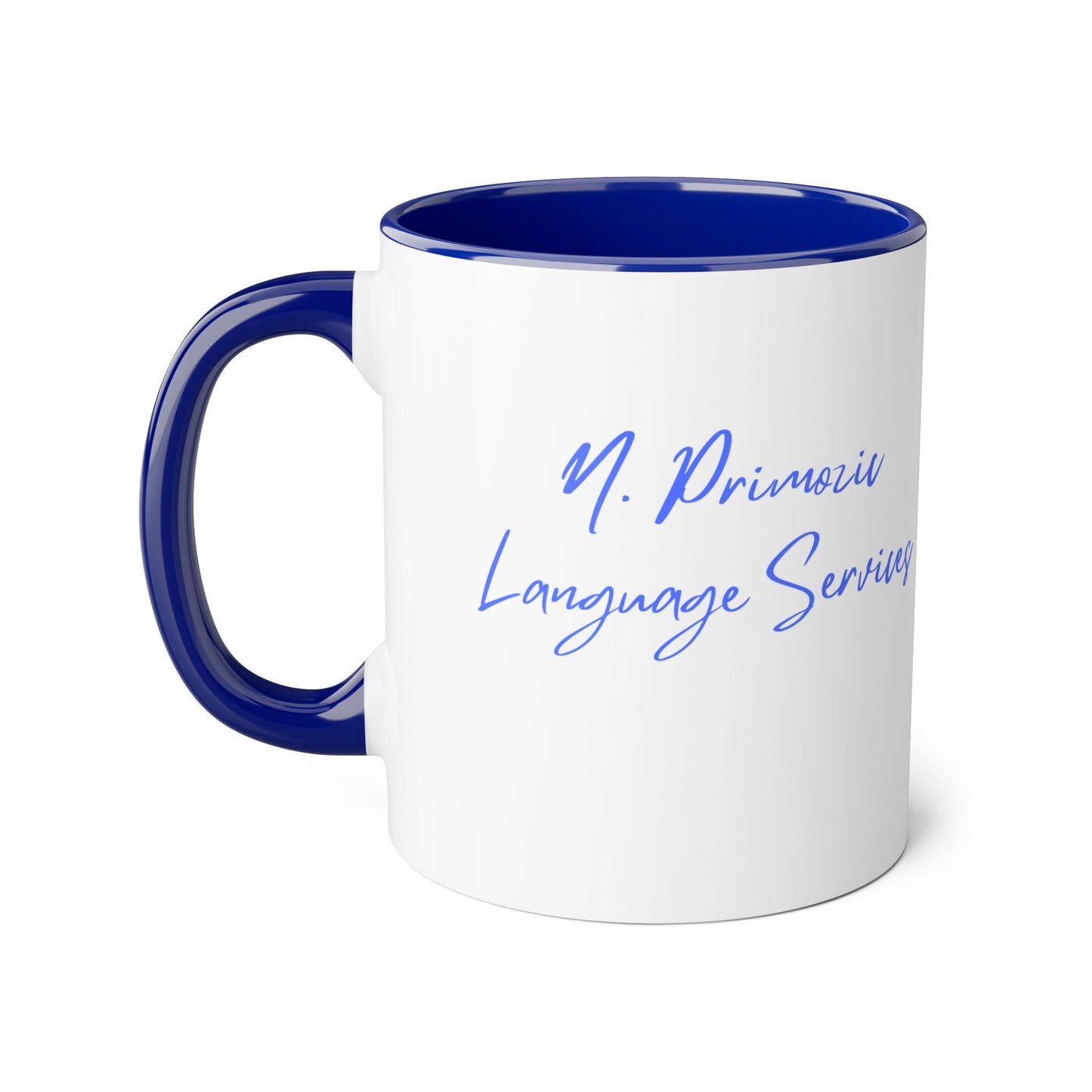 NPLS Colour Accent Mug Blue Font