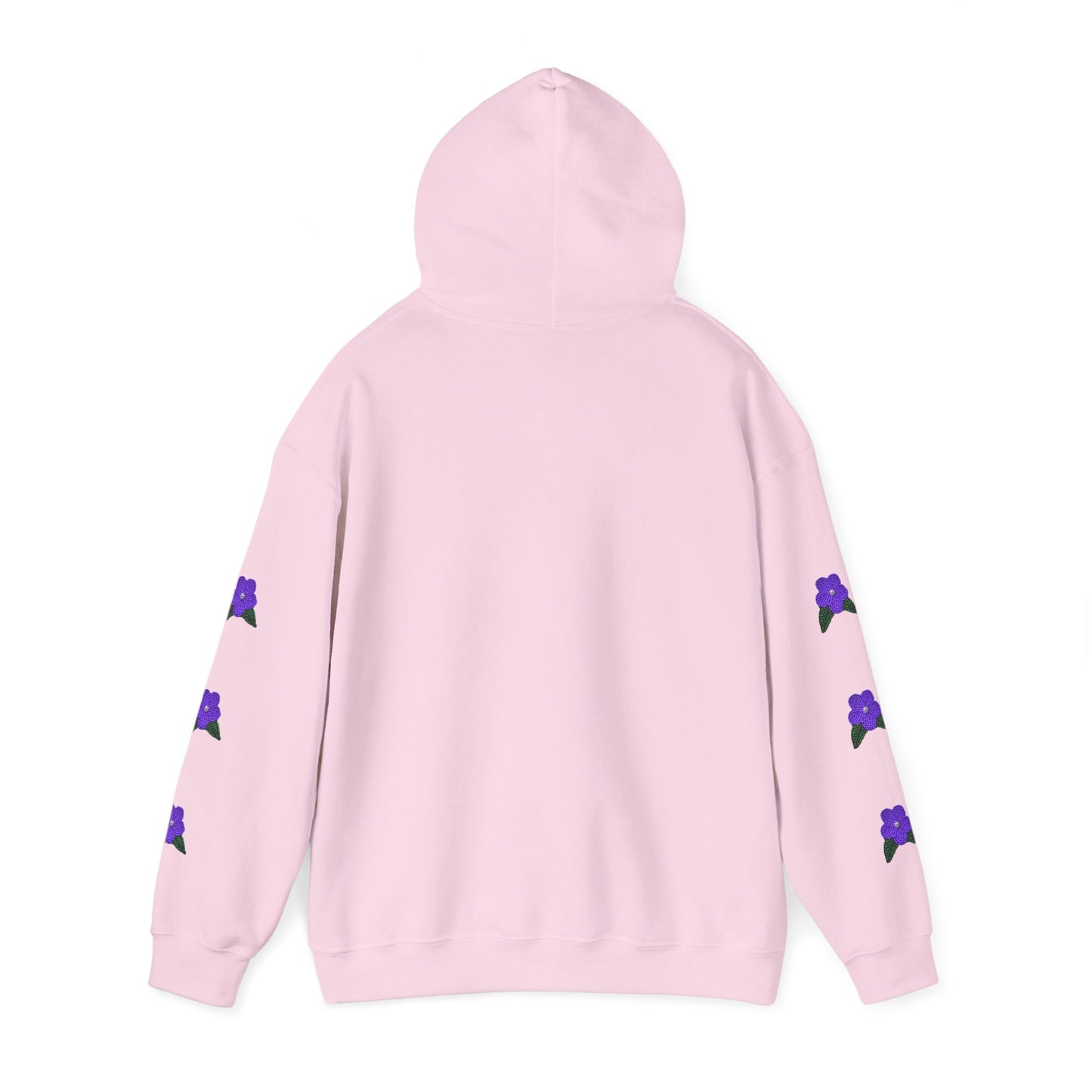 "I am Dän" Hoodie Purple Flower