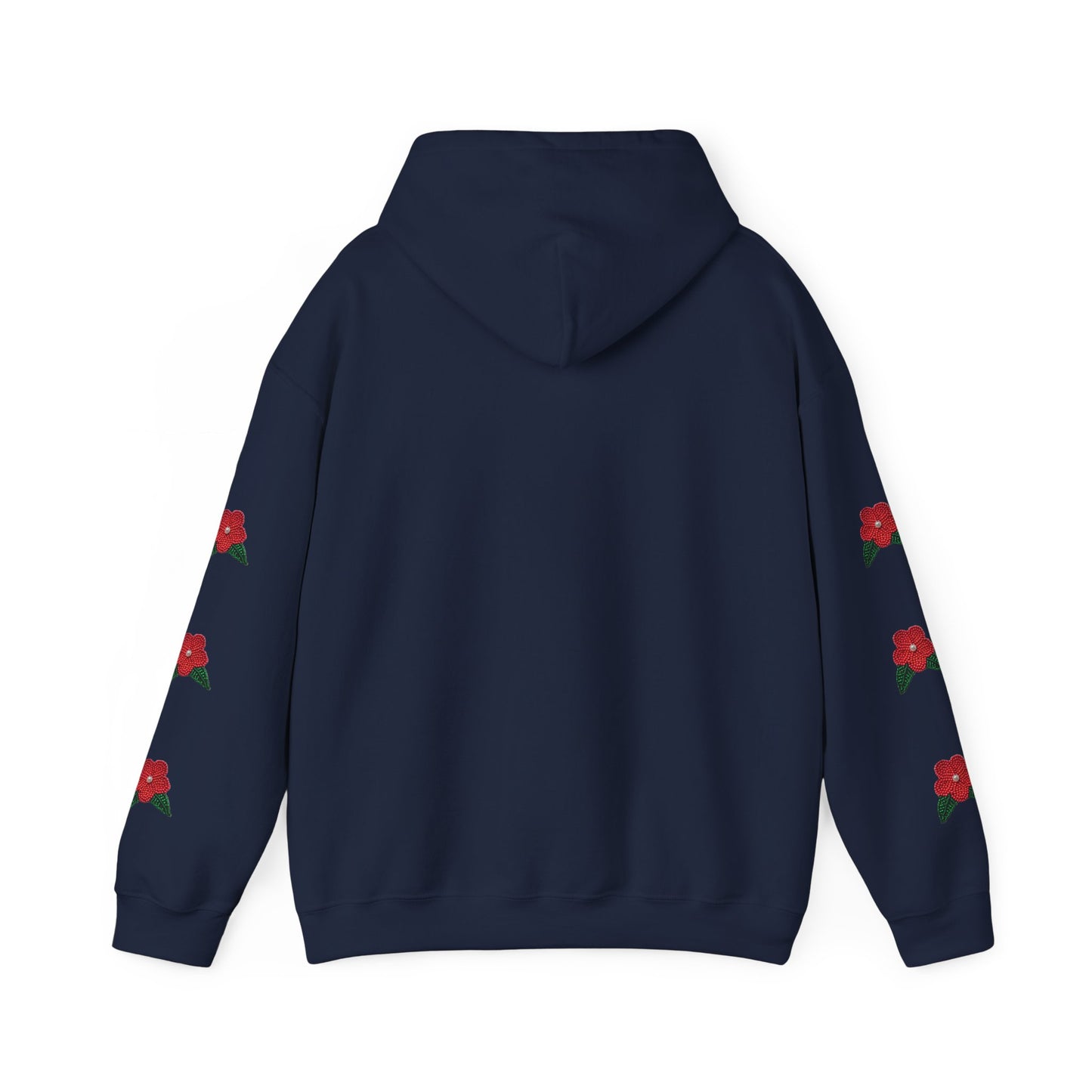 "I am Dän" Red Flower Hoodie