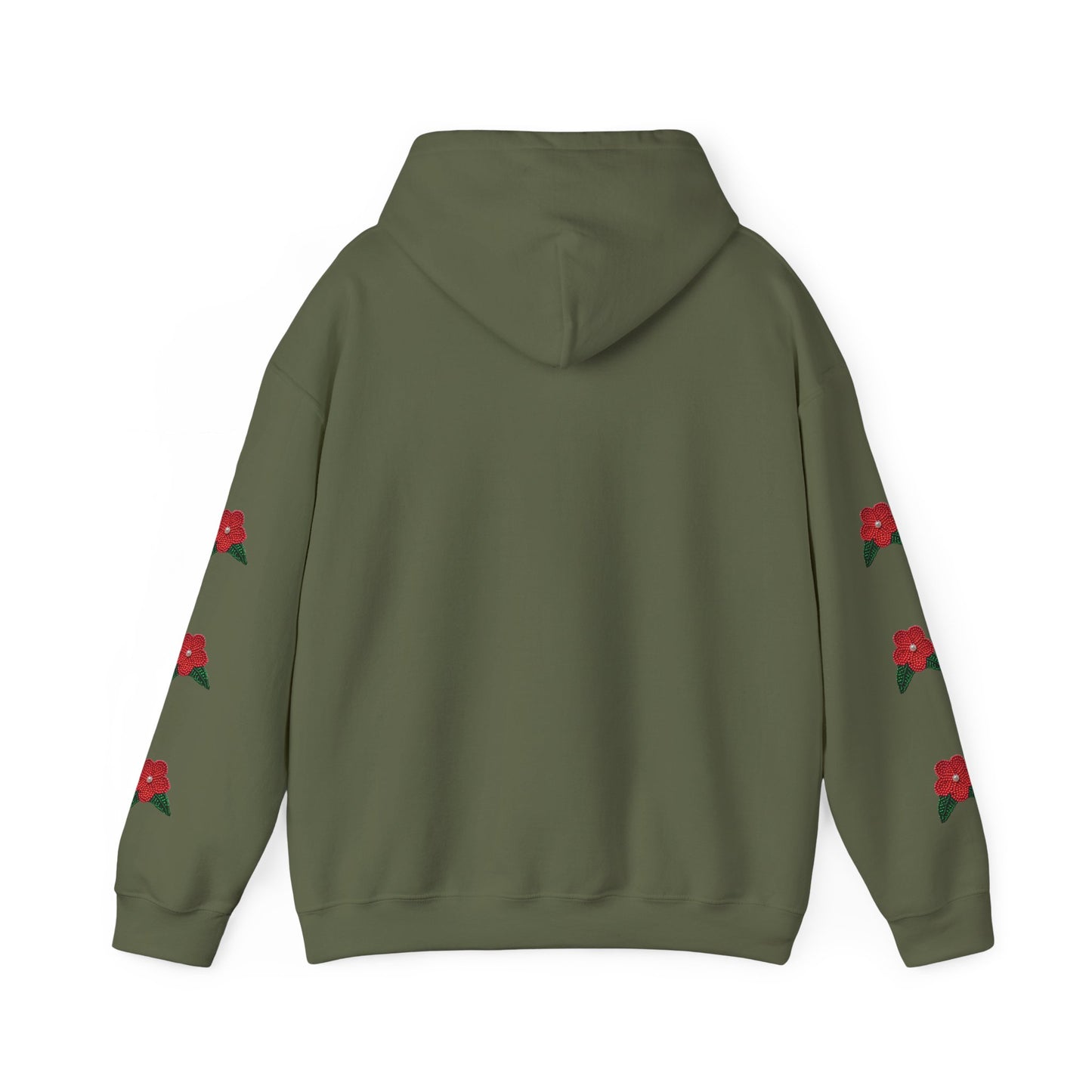 "I Speak Southern Tutchone" Red Flower Hoodie