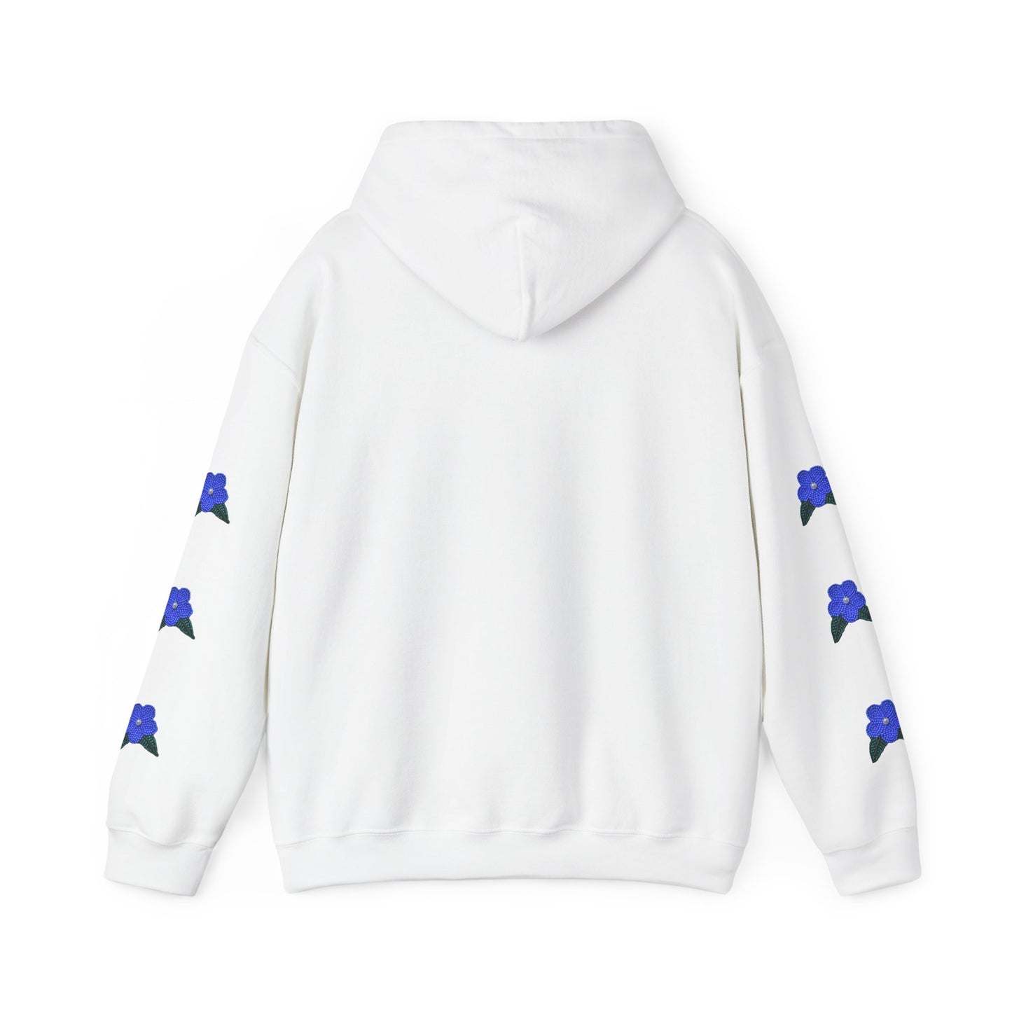 "I Speak Southern Tutchone" Blue Flower Hoodie