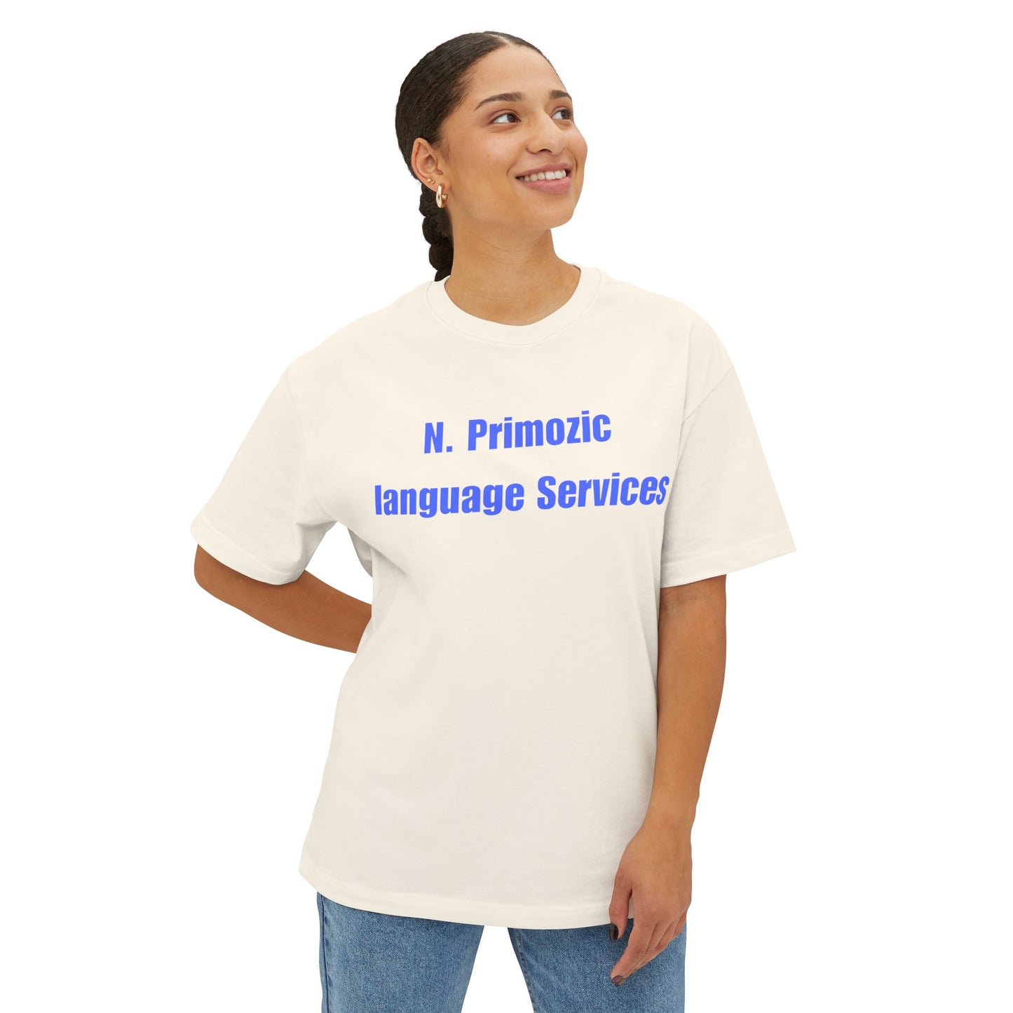 Bold NPLS Tee Blue Font