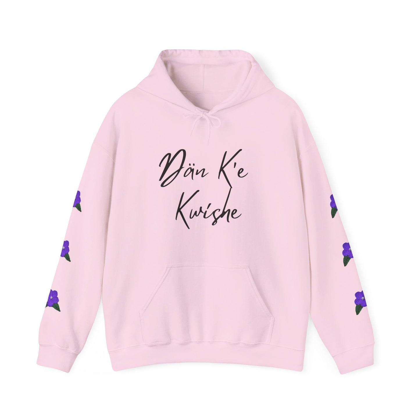 "I Speak Southern Tutchone" Purple Flower Hoodie
