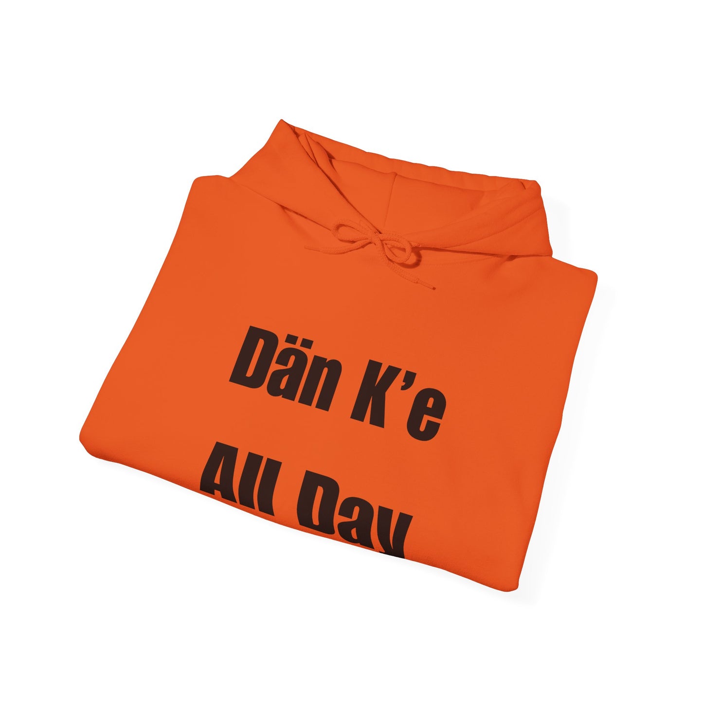 Dän K’e All Day Bold Hoodie Black Font