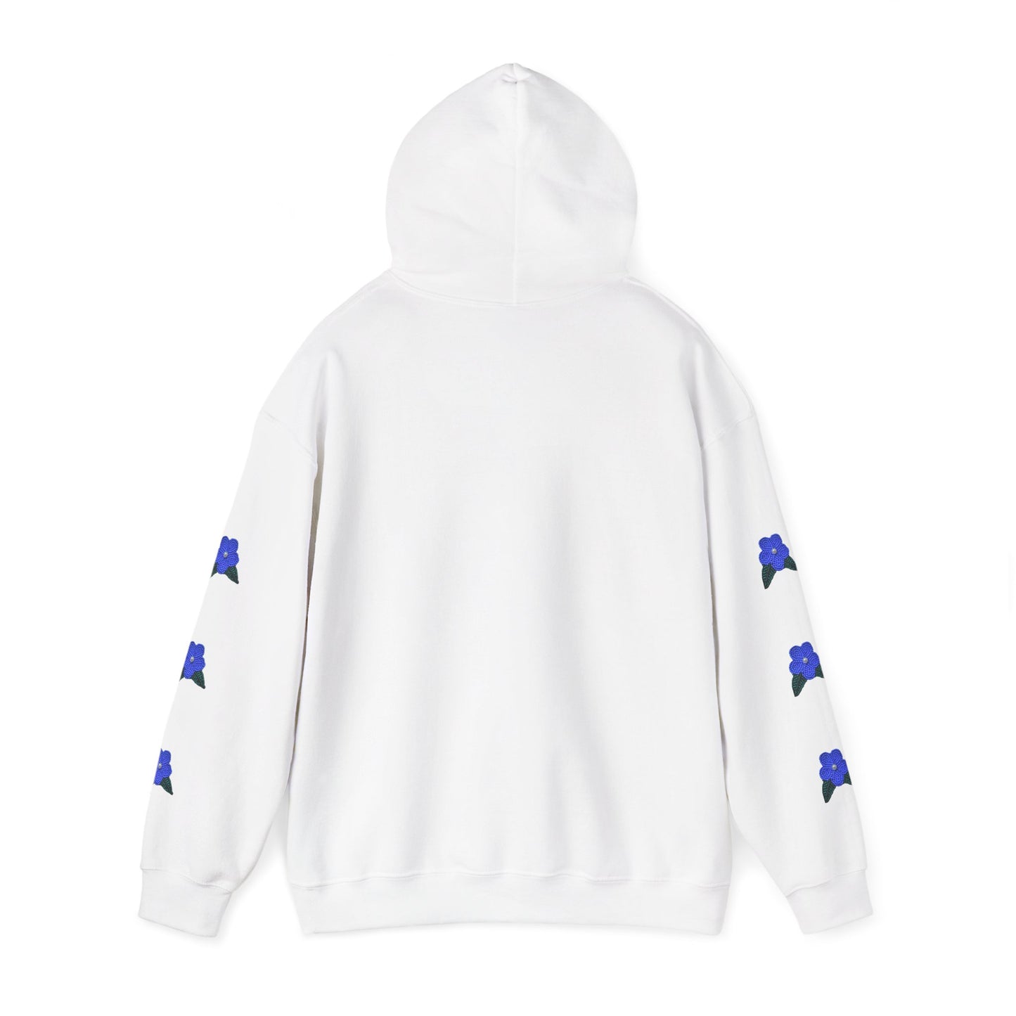 "I Speak Southern Tutchone" Blue Flower Hoodie