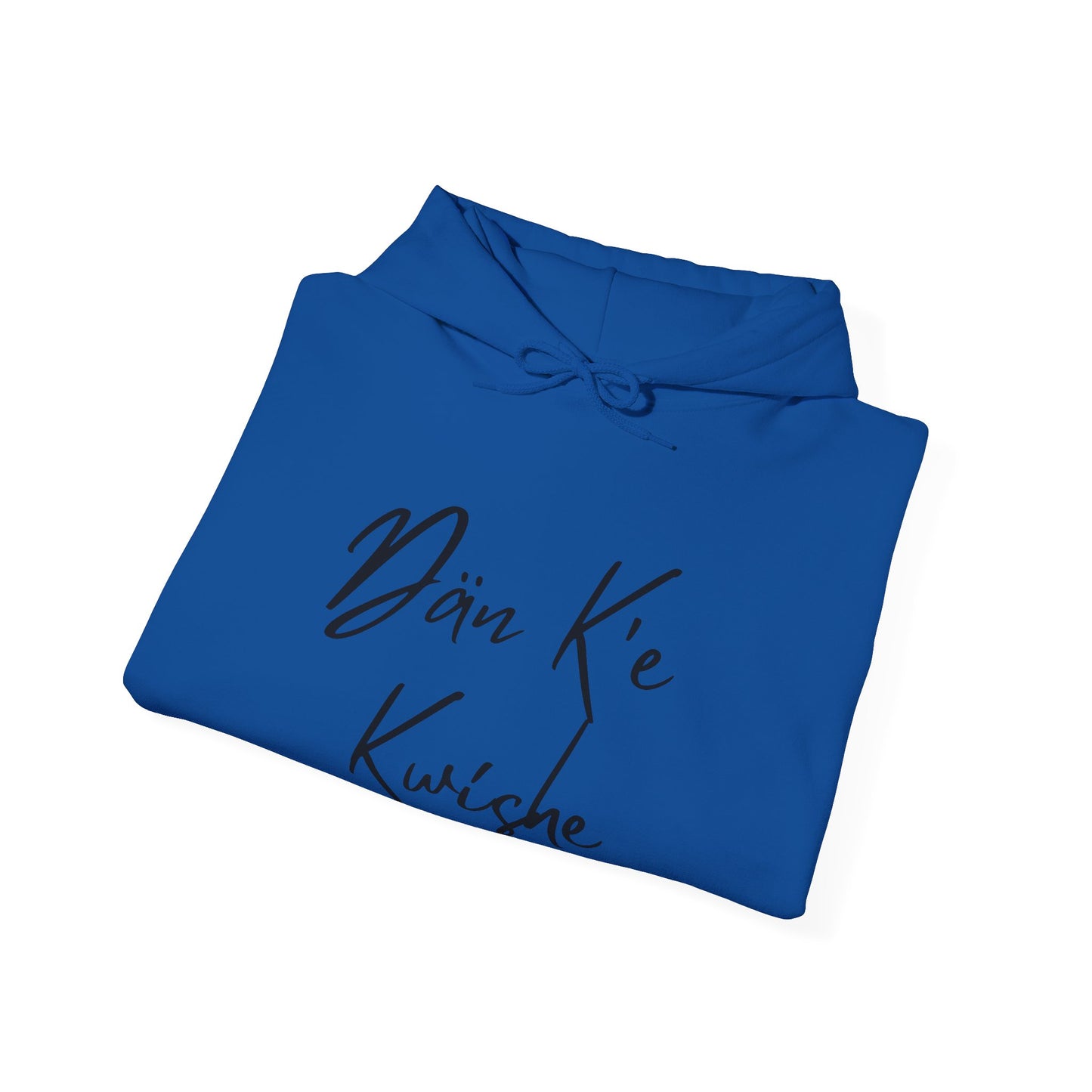 "I Speak Southern Tutchone" Blue Flower Hoodie
