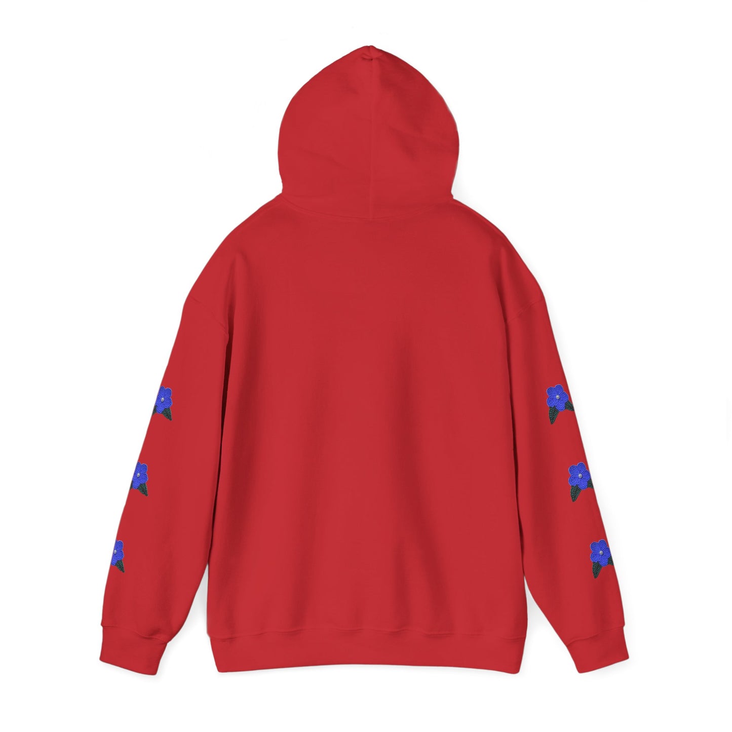 "I Speak Southern Tutchone" Blue Flower Hoodie
