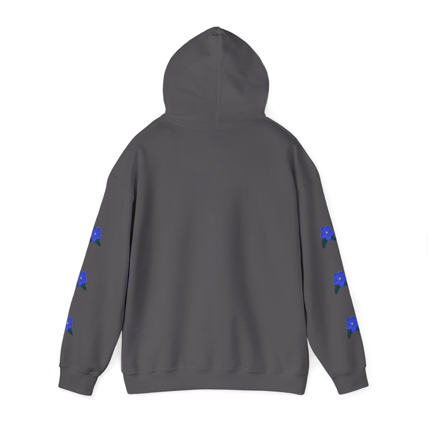 "I Speak Southern Tutchone" Blue Flower Hoodie