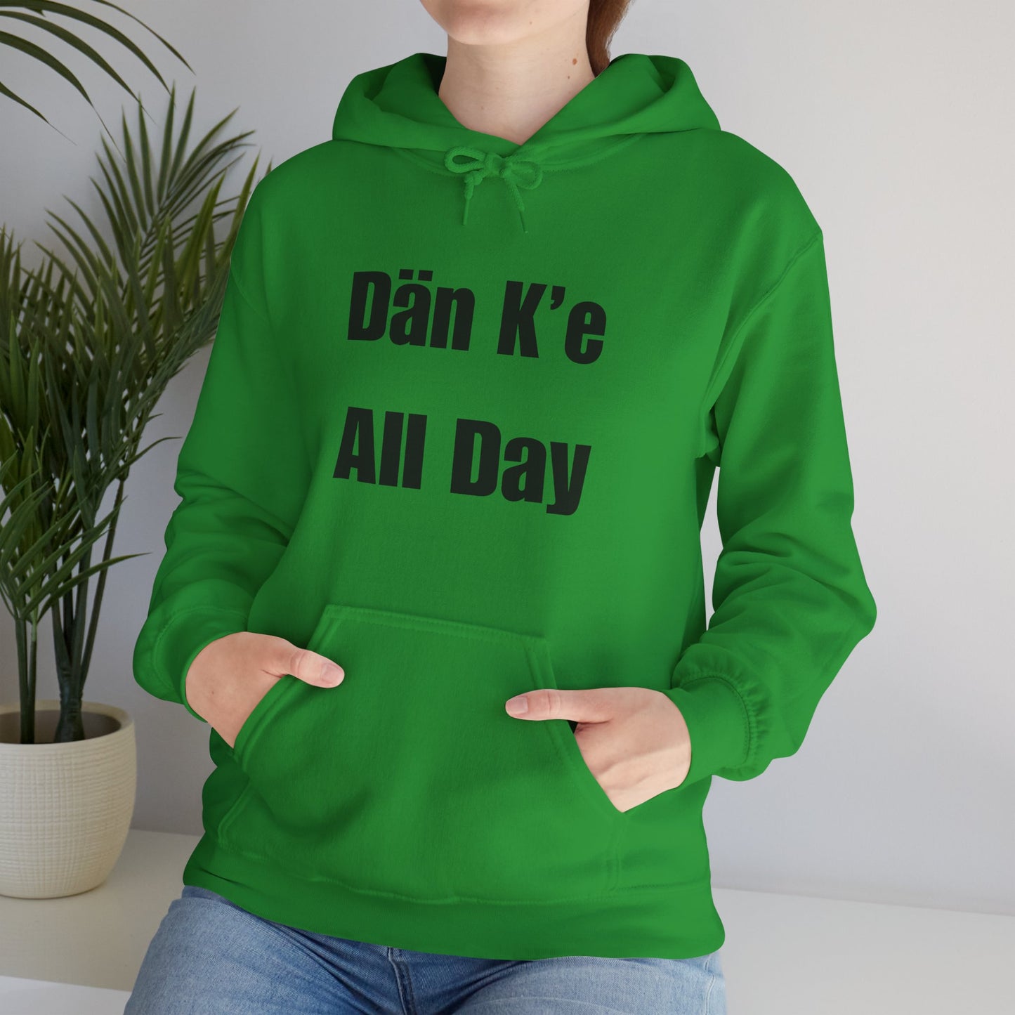 Dän K’e All Day Bold Hoodie Black Font