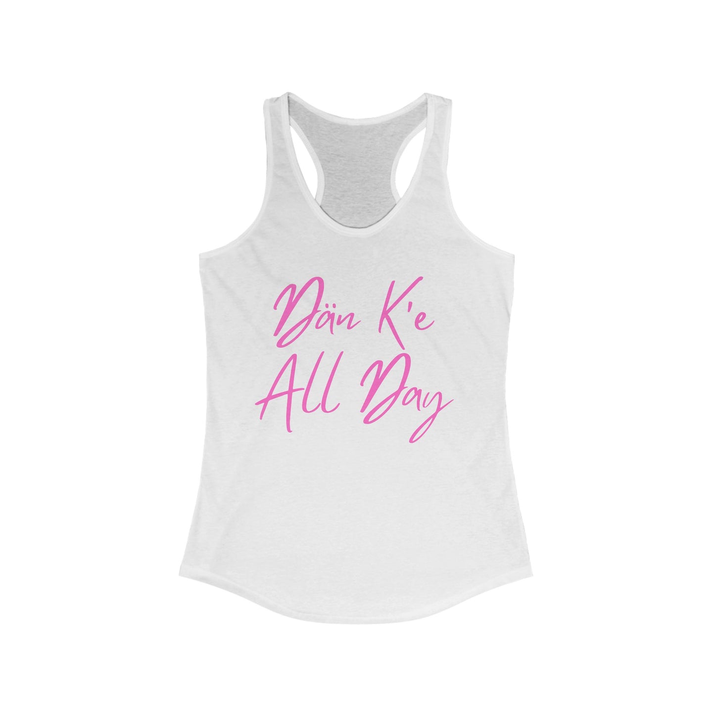 Dän K’e All Day Tank Pink Font