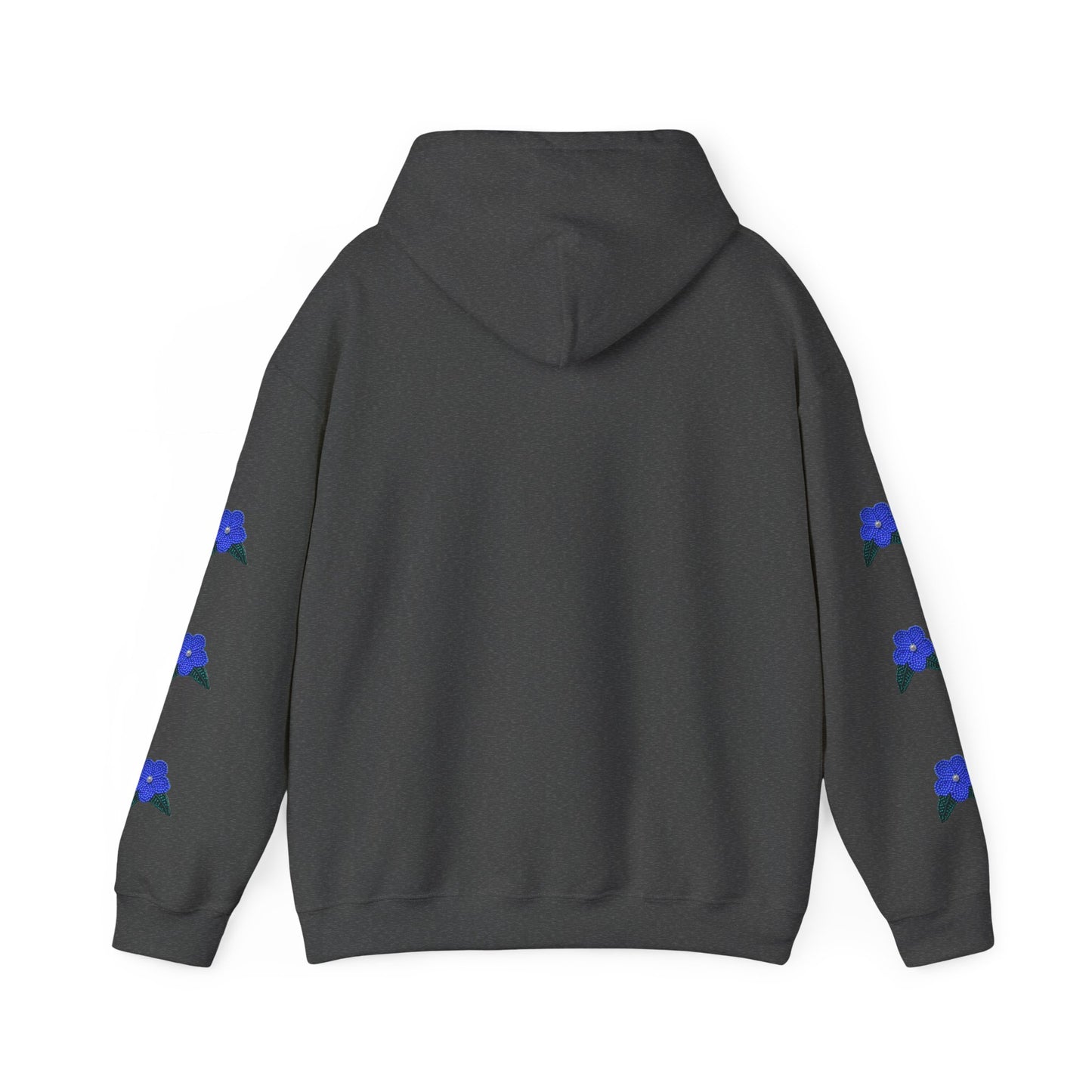 "I Speak Southern Tutchone" Blue Flower Hoodie