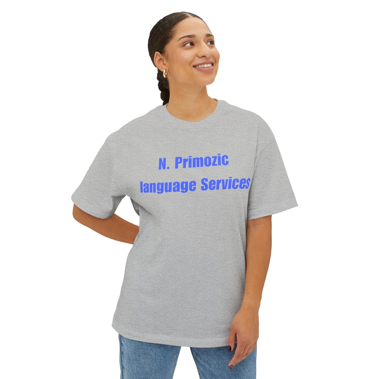 Bold NPLS Tee Blue Font