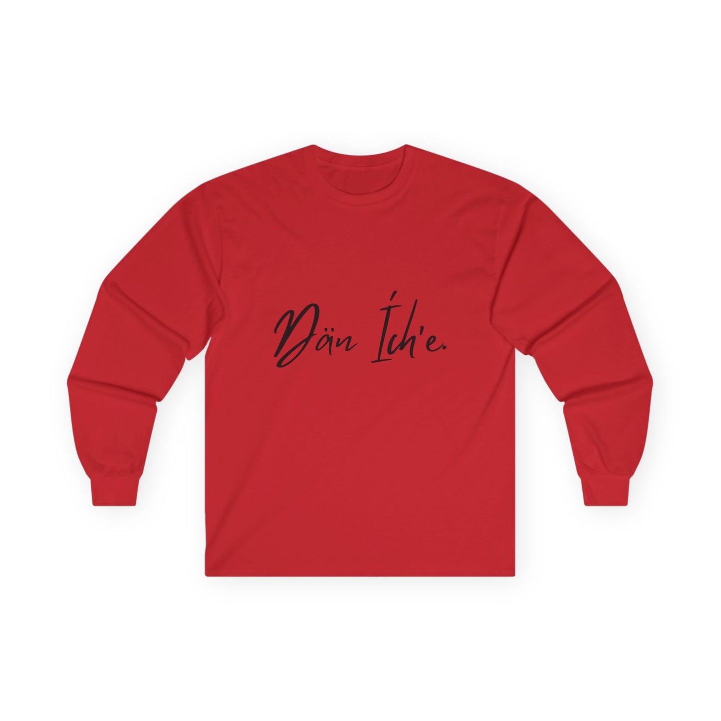 Dän Ích’e Long Sleeve Shirt Black Font