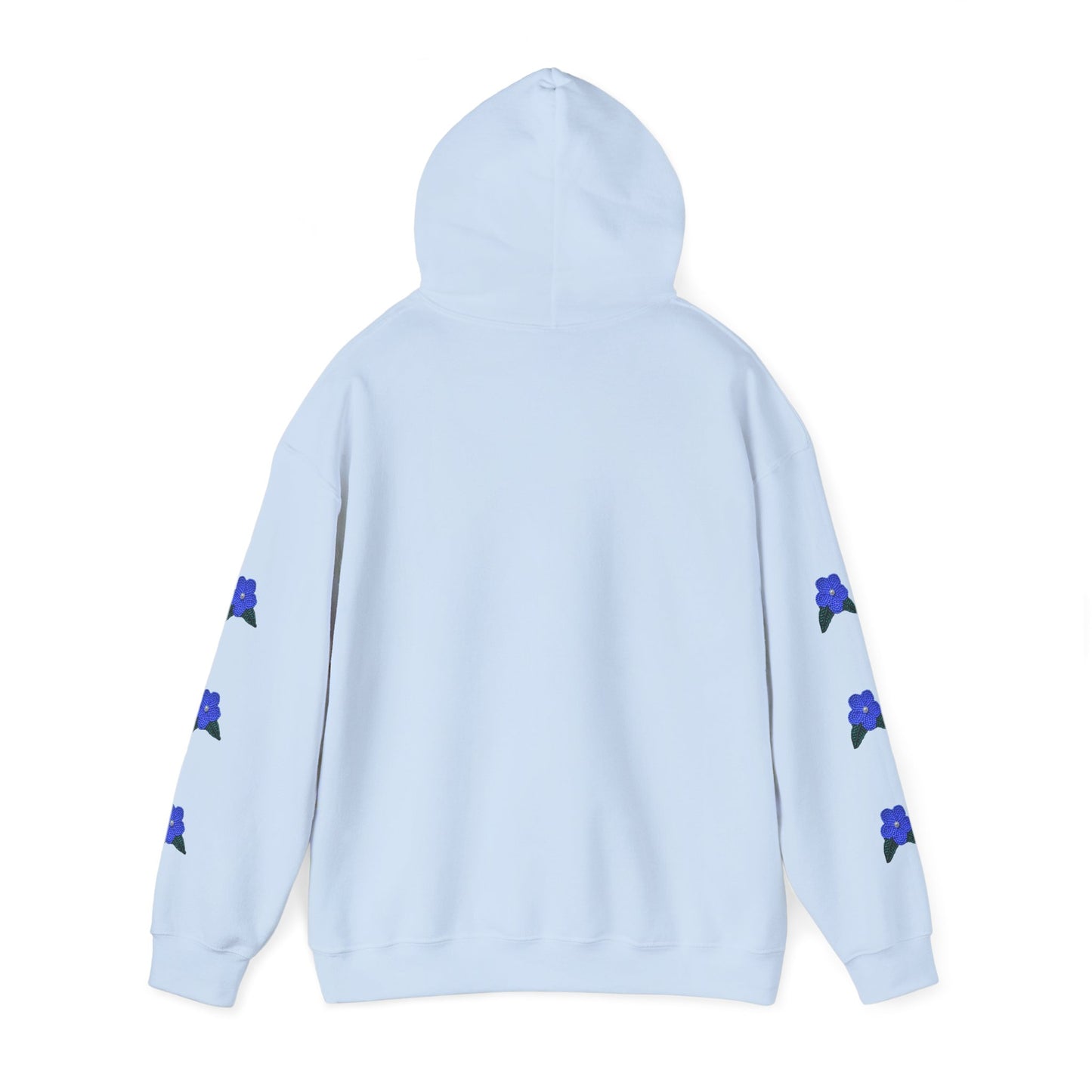 "I Speak Southern Tutchone" Blue Flower Hoodie