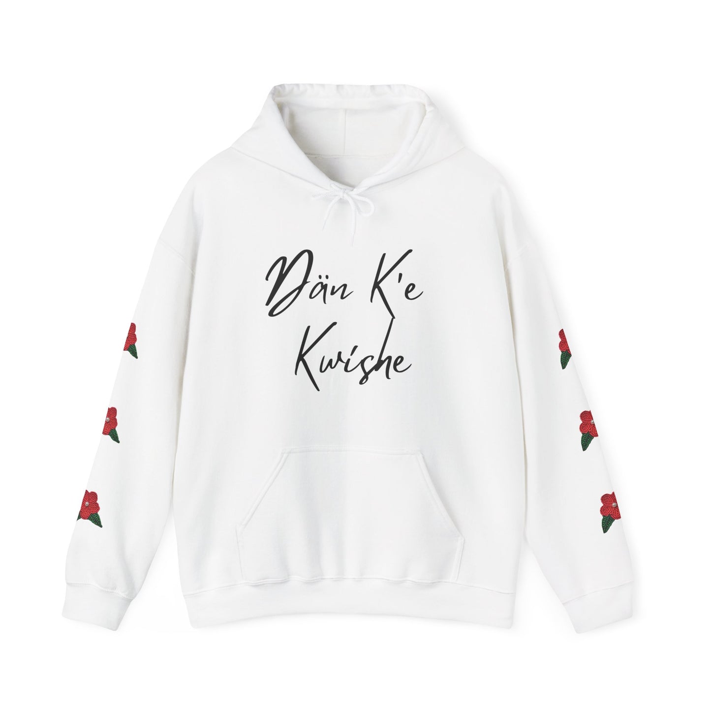 "I Speak Southern Tutchone" Red Flower Hoodie